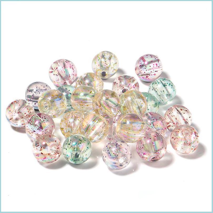 

Acrylic Plastic Lucite 100Pcs/Lot Diy Transparent Loose Bead For Jewelry Bracelets Necklace Hair Ring Making Accessories Crafts Ac Dhrjh