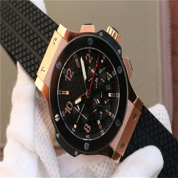 

TOP-Quality Watch HF Maker 44mm Chronograph Workin Ceramic Bezel Sapphire Swiss ETA 7750 Movement Mechanical Automatic Mens Watch Men's Wristwatches-1