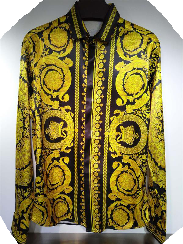 

Men's Business Shirt Designer 3D Printed Loose Plaid Shirt Youth Floral Casual Fashion Versatile Top M-3XL#03, Customize