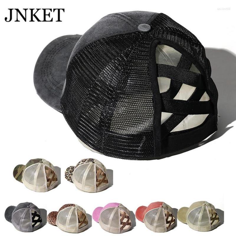 

Ball Caps JNKET Fashion Women Baseball Cap Sunhat Breathable Hat Snapbacks Hats Mesh Gorras Casquette, Black