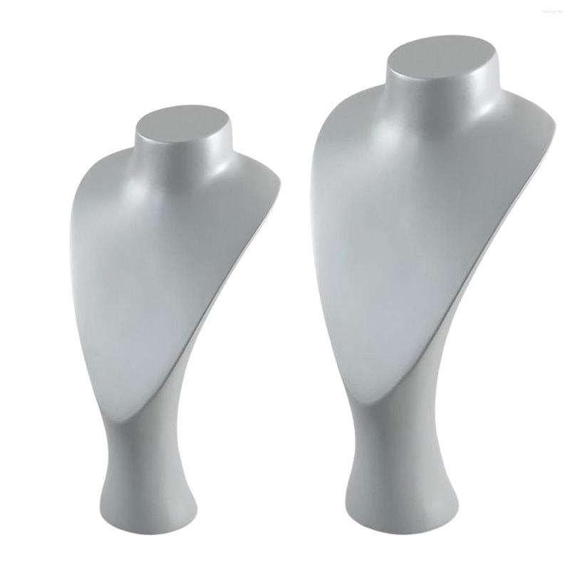 

Jewelry Pouches Necklace Display Bust Shop Stand Decoration Storage Organizer Presenting Rack Pendant Chain Retail Store