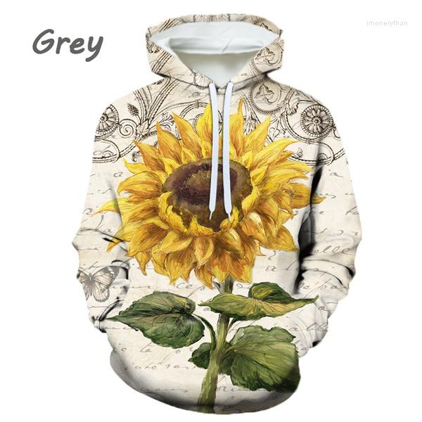 

Men's Hoodies 2022 Products 3D Printing Sunflower Hoodie Casual Trend Comfortable Unisex Long Sleeve Sweatshirt