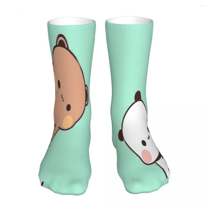 

Men's Socks Panda Bear Bubu Dudu Sock Men Women Polyester Stockings Customizable Funny, Black