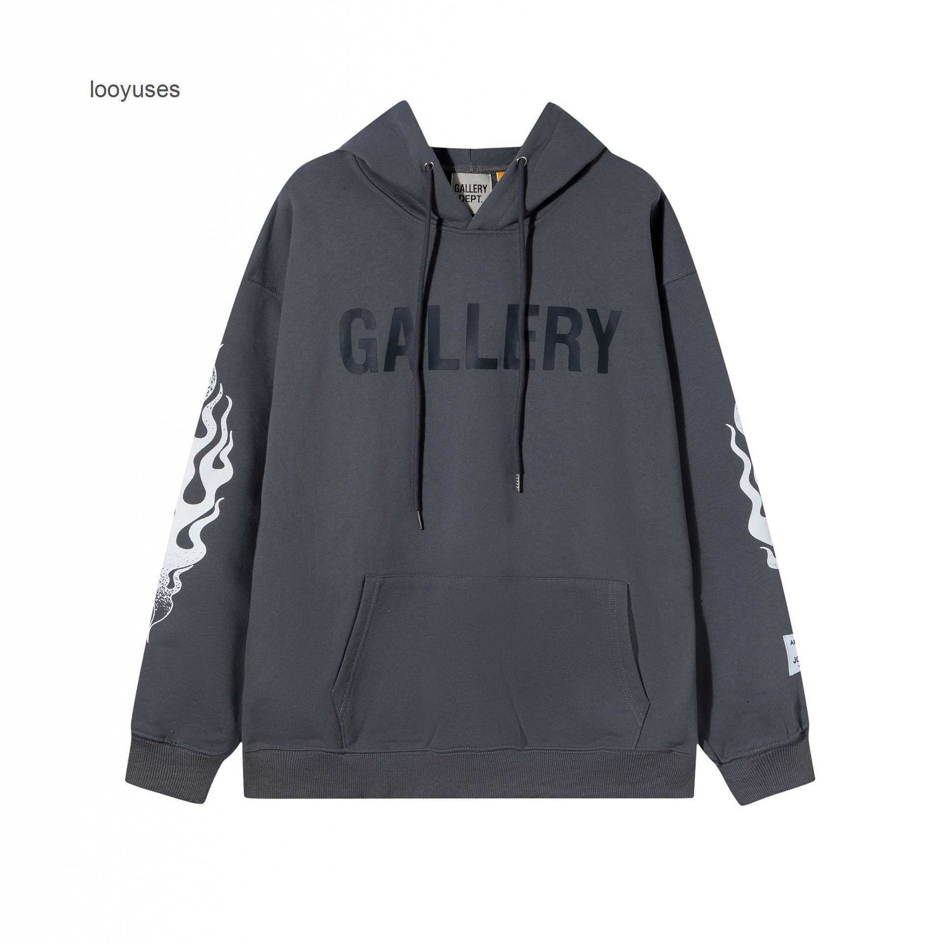 

2023 Sweatshirt Mens Galery Hooded Fall/winter Dept Hoodies Sweaters Fashion High Street Print Men' Women' Loose Hoodie CAFR, Gray