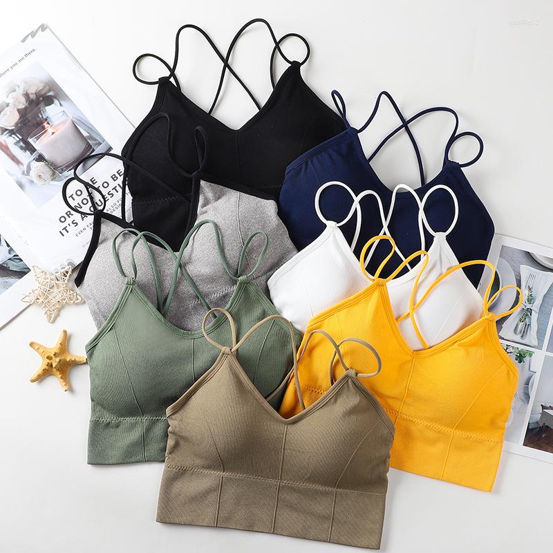 

Yoga Outfit Women's Top Cross Border Sexy Beauty Back Bras Seamless Vest Sports Underwear Gym Running Fitness Breathable Tops