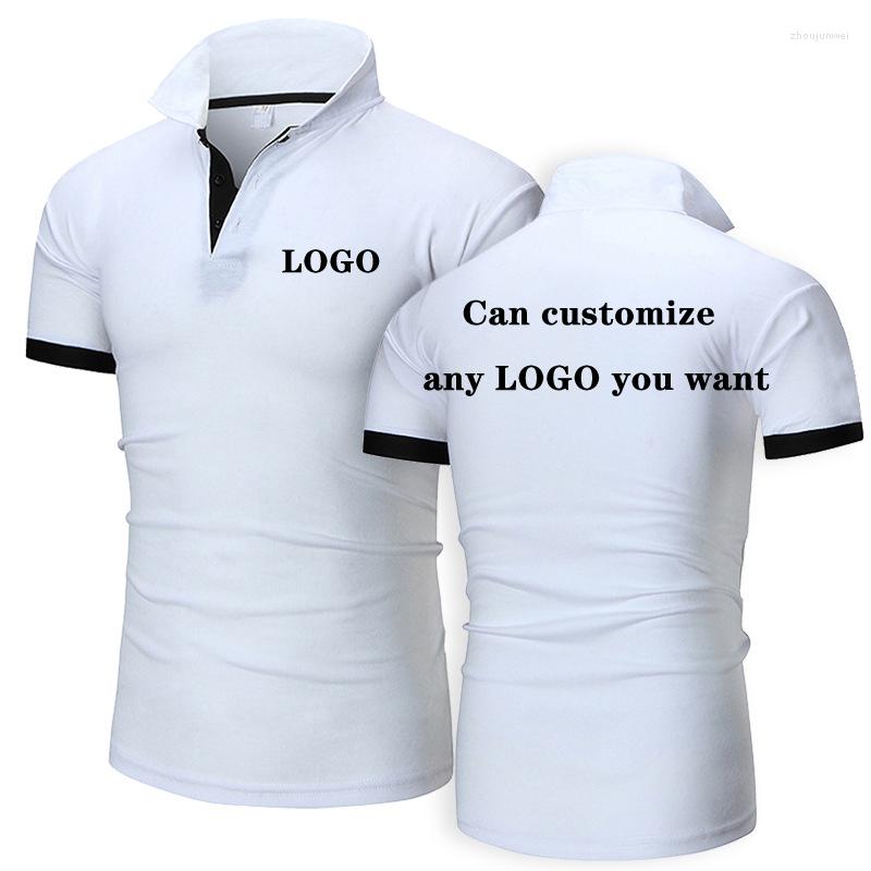 

Men' Polos Summer Men' Polo Shirt Custom LOGO Casual High Quality Cotton Short Sleeves Man T-shirts Tops Can Customize Any You Want, 003