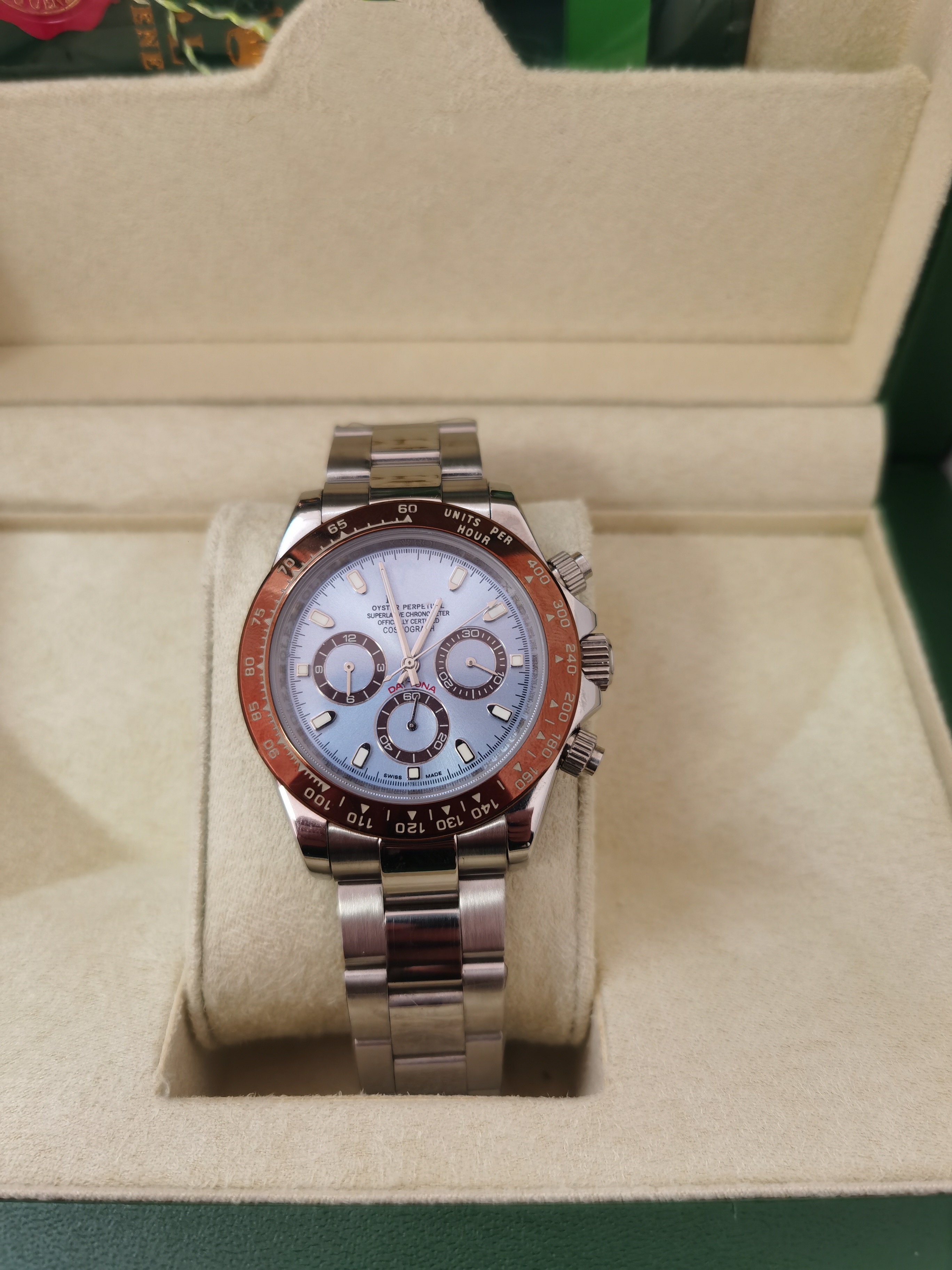 

With Box Papers Mens Watch Automatic Mechanical Watches 40MM Men WristWatch Stainless Steel Ceramic Bezel Waterproof Fashion WristWatches Montre De Luxe 2023, Style 3 original box + watch