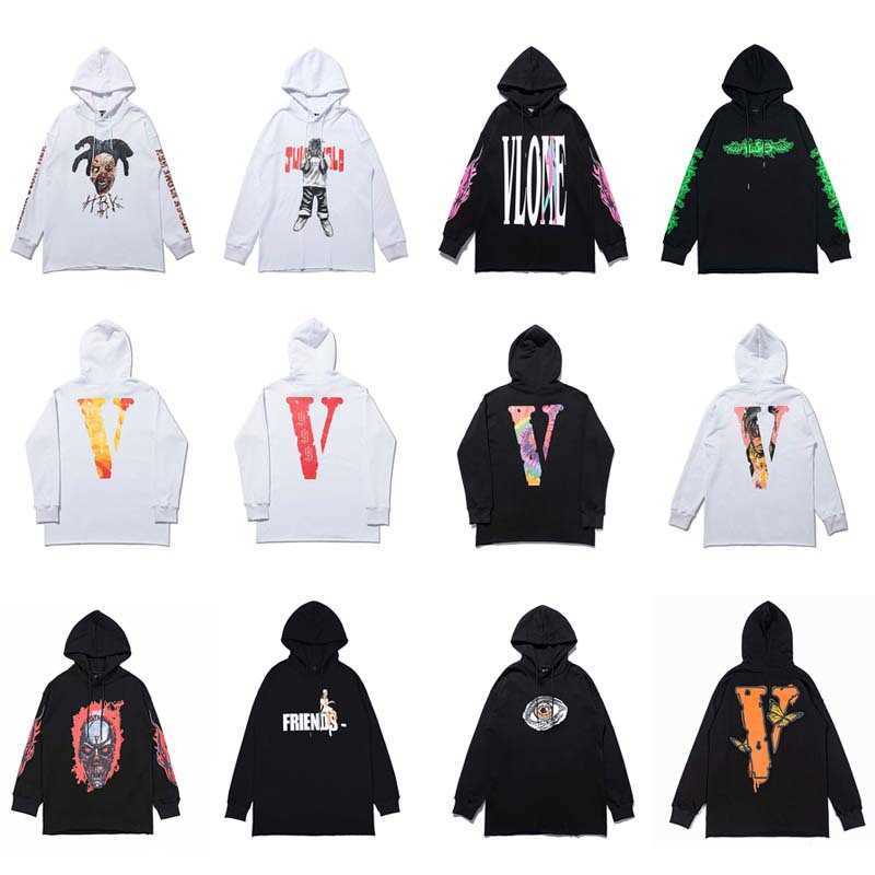 

Men' Hoody Vlo One Fashion Designer Joint Name Tie Dye Letter Skull Print Hoodie Cotton Terry Pullover Friends Long Sleeve Oversize Unisex, White 6883