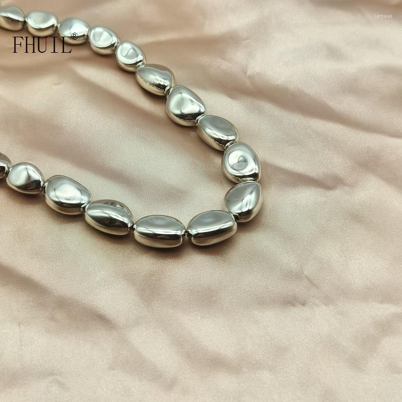 

Choker Exaggeration Strand Chokers Neck Stainless Steel Necklace For Women Men Acrylic Chains Necklaces Fashion Jewelry Party Accessori