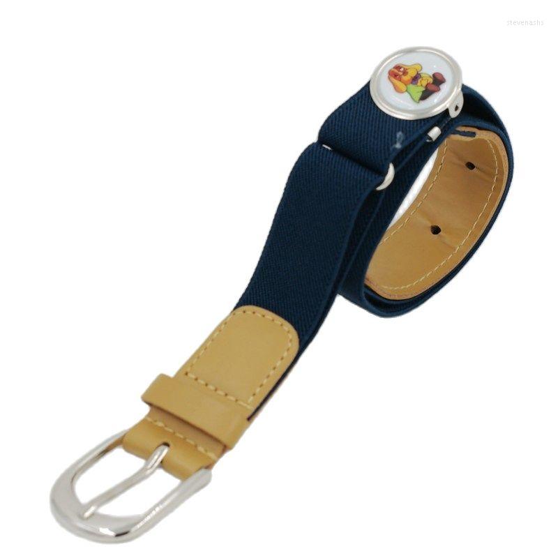 

Belts Kids Elastic Belt Little Girl Baby Boy Strap Children Boys Cartoon, Black