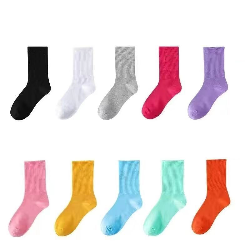 

Fashion Classic Men's Socks Gift Box Stockings Hook Brand Black White Gray Medium Tube Sports Cotton Sweat Absorbing Sock Men Women Luxury Wear Short Sportsocks, Color 8