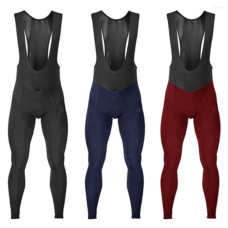 

Racing Pants Mens Bib Cycling Outdoor MTB Bicycle Under Wear Top Quality Mountain Gel Pad Bike Shorts Tights Leggings, Black 1