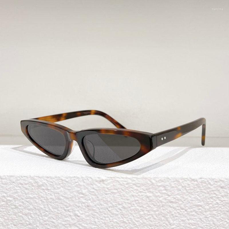 

Sunglasses Acetate Tortoiseshell Effect Frame Women Fashion With Stud Detail