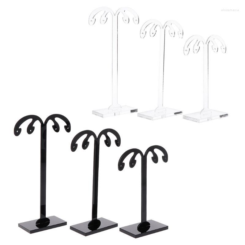 

Jewelry Pouches 3 Pcs/set Acrylic Earrings Ear Studs Display Stand Earring Showing Storage Props Shelf