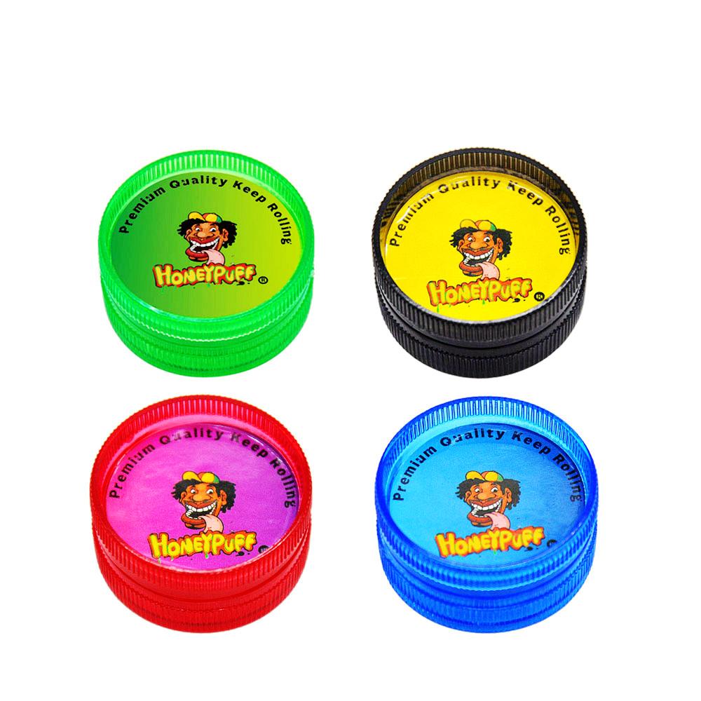 

48ps/lot 2 Parts 30MM MINI Acrylic Hard Plastic Smoking Tobacco Herb Grinder Muller Reggae Grinder Miller