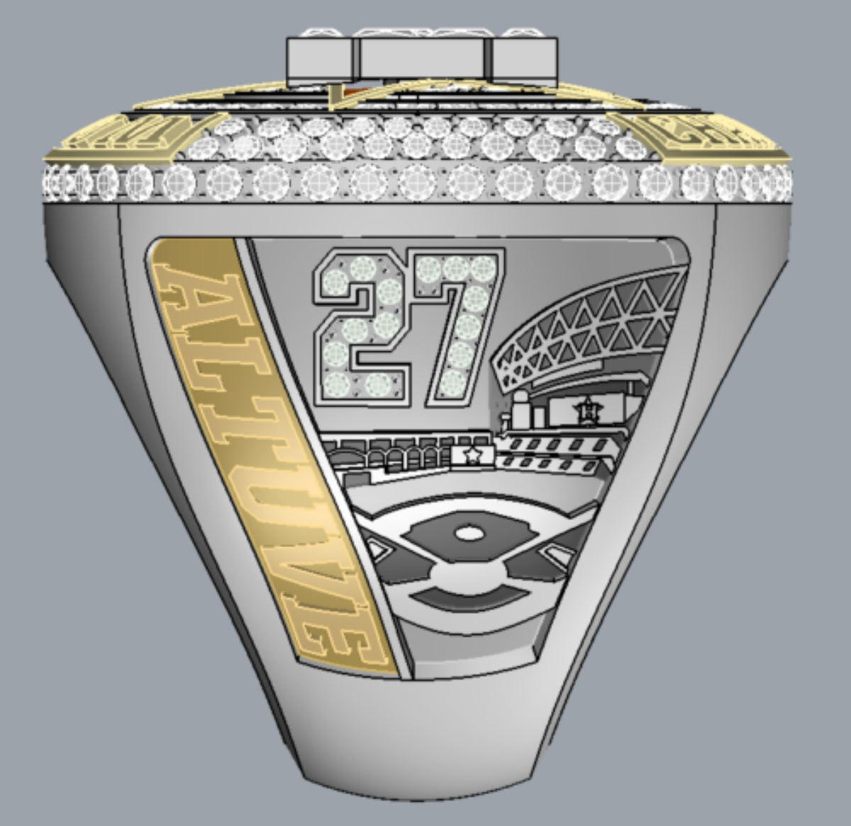 

bags wholesale new Baseball 2021-2022 world Championship Ring A str os fashion Gifts from fans and friends leather Bag Parts & Accessories