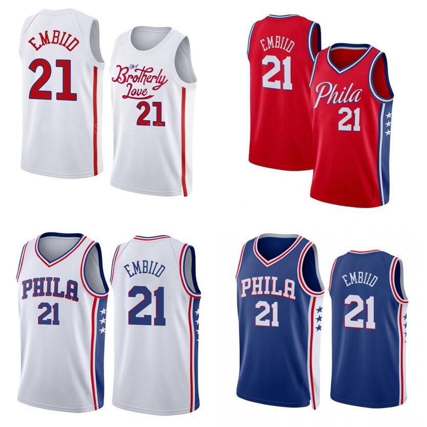 

Joel Embiid jersey Philadelphia''76er''2022-23 season white black and red city''NBA''jerseys, With logo