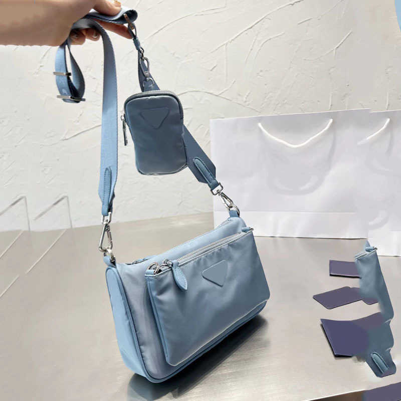 

Designer Cross Body Bags 3 in 1 hobo men shoulder bags Women luxury Handbag Shoulder Crossbody Female Mobile Phone underarm Purses 221108, Blue--22*15cm-style 1