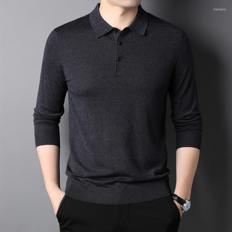 

Men' Sweaters 2022 Spring Autumn Men Pullover Sweater Fashion Casual Loose Thickturn-down Collar Knitted Streetwear Knitwear Jumpers E199, Huatuo