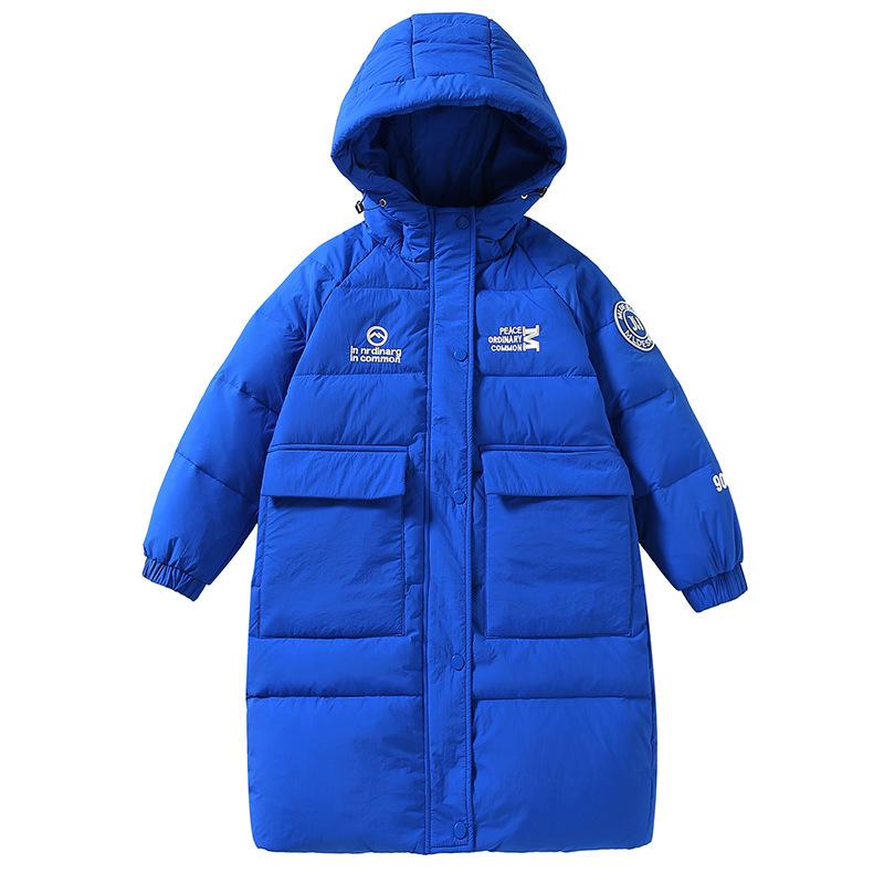 

Down Coat Kids Winter Child Clothing Girls Mid Length Thick White Duck E24446, C3