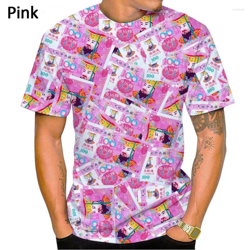 

Men's T Shirts 2022 Summer Fashion Casual 3D Printing Men's Round Neck Short Sleeve Tops T-shirt, Beige