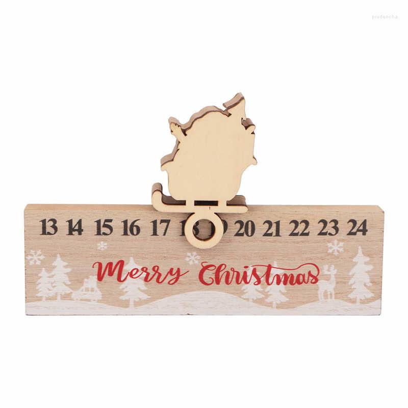 

Nail Gel Countdown Calendar Decoration Vintage Style Christmas Tabletop Widely Used Cute Stylish Composite Wood For, Picture shown
