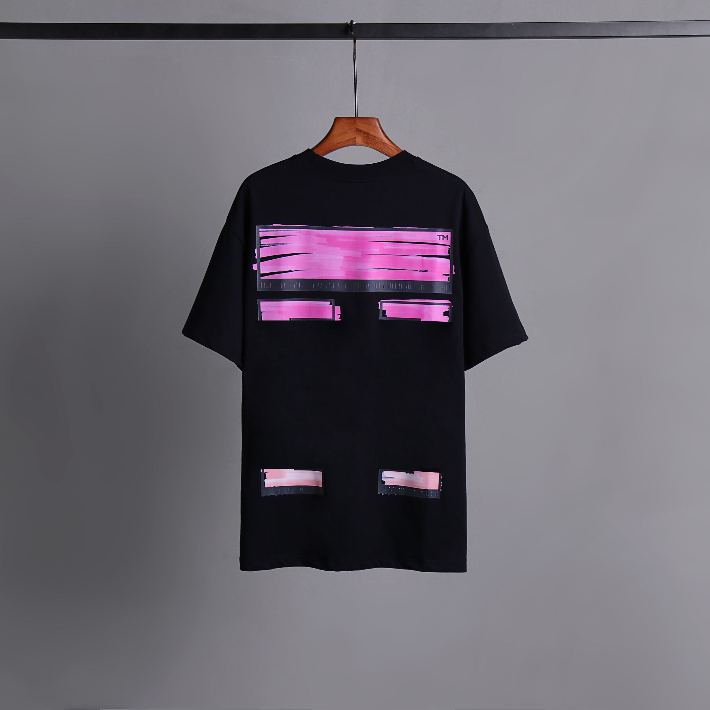

Summer trend Men's T-Shirts short-sleeved crayon graffiti print T shirt men women tops double yarn fabric