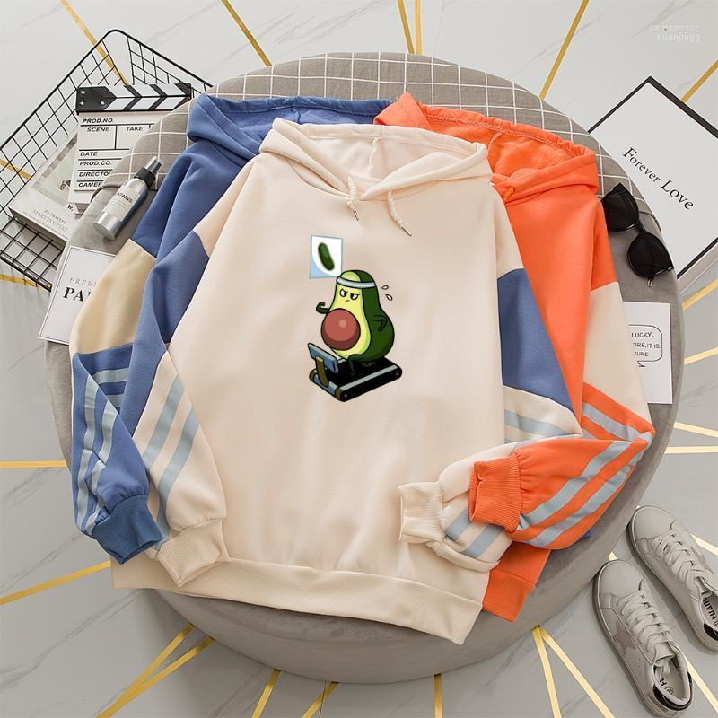 

Women's Hoodies Women's & Sweatshirts Korean Winter Coat Women Cartoon Avocado Harajuku Kawaii Vegan Patchwork Hoodie Streetwear Female, Random