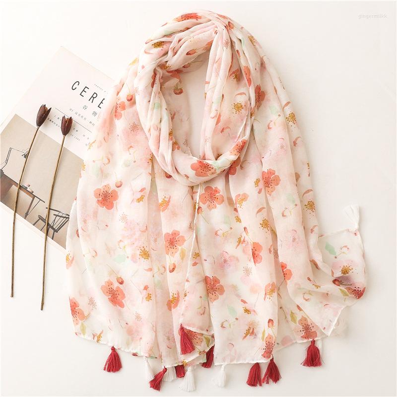 

Scarves Classic Summer Beach Prints Silk Female Shawl Women Foulard Cover-ups Wrap Bandanna Muffler Chiffon Hijab Lady W279