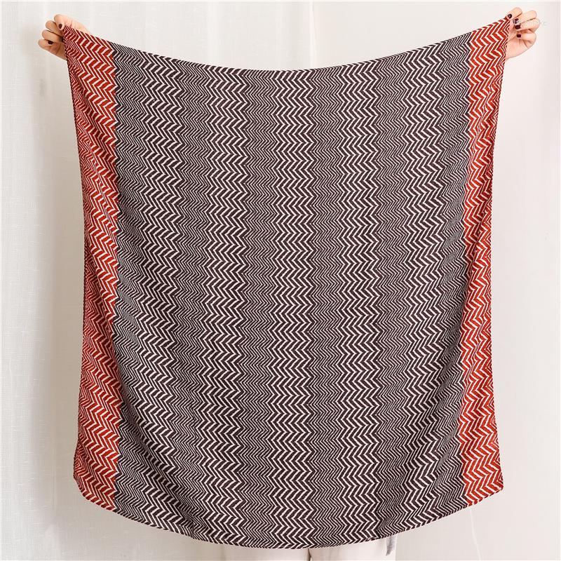 

Scarves 2022 Fashion Autumn Women Cotton Scarf Aztec Striped Patchwork Hijab Shawls And Wraps Female Foulard Echarpe Bandana Snood