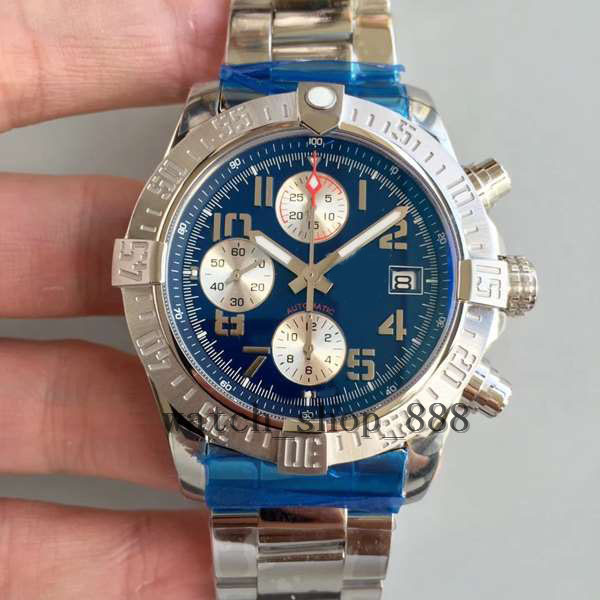 

Hot Selling TOP-Quality Watches 6 Style 43mm x 16mm Super Avenger Chronograph Workin Swiss ETA 7750 Movement Mechanical Automatic Mens Watch Men's Wristwatches