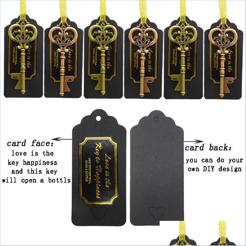 

Bottle Favors Vintage Keychain Bottle Opener Key Beer Wedding Pendant Gift Party Favors Bar Tool Zinc Alloy With Black Card And Drop Dhd5R, See picture show