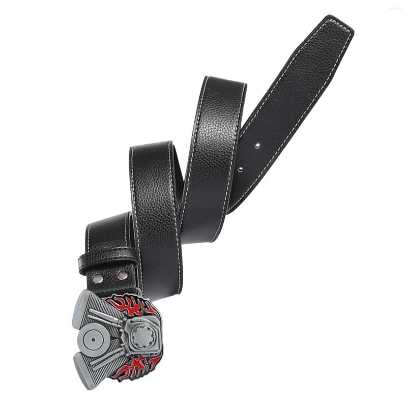 

Belts Fashion Men's Faux Leather Belt Waistband Waist Band Decor Trousers Waistbelt Designer Jeans Black Pants Western