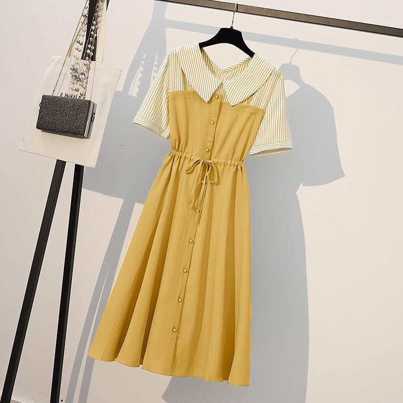 

Casual Dresses Women Women's Clothing 2022summer Dress Fat Girls' Vestido De Mujer Femme Robe, Black