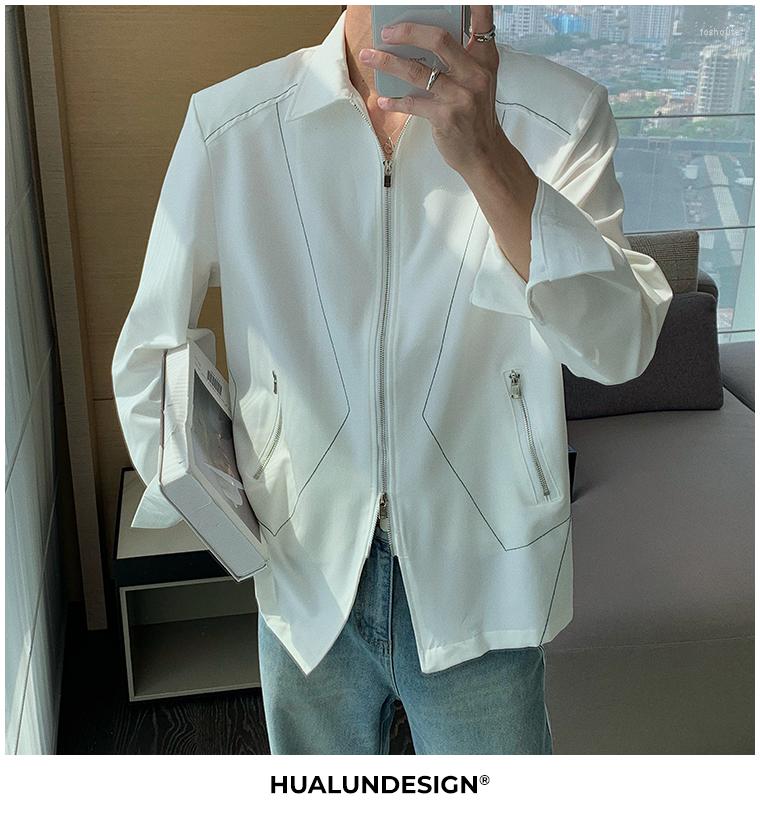 

Men's Jackets Vb1688 Fashion Men's Coats & 2022 Runway Luxury European Design Party Style Clothing, Black