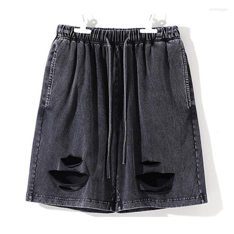 

Men's Shorts Arrival 2023 Top Fashion Summer Male Knitted Pants Cotton Elastic Waist Loose Hollow Out Men, Black