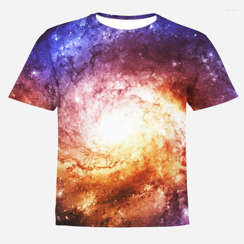 

Men's T Shirts Printing Cool Starry T-Shirt Short-Sleeved Wild Hip-Hop Top Summer Fashion Casual Round, Tx-xk-0323