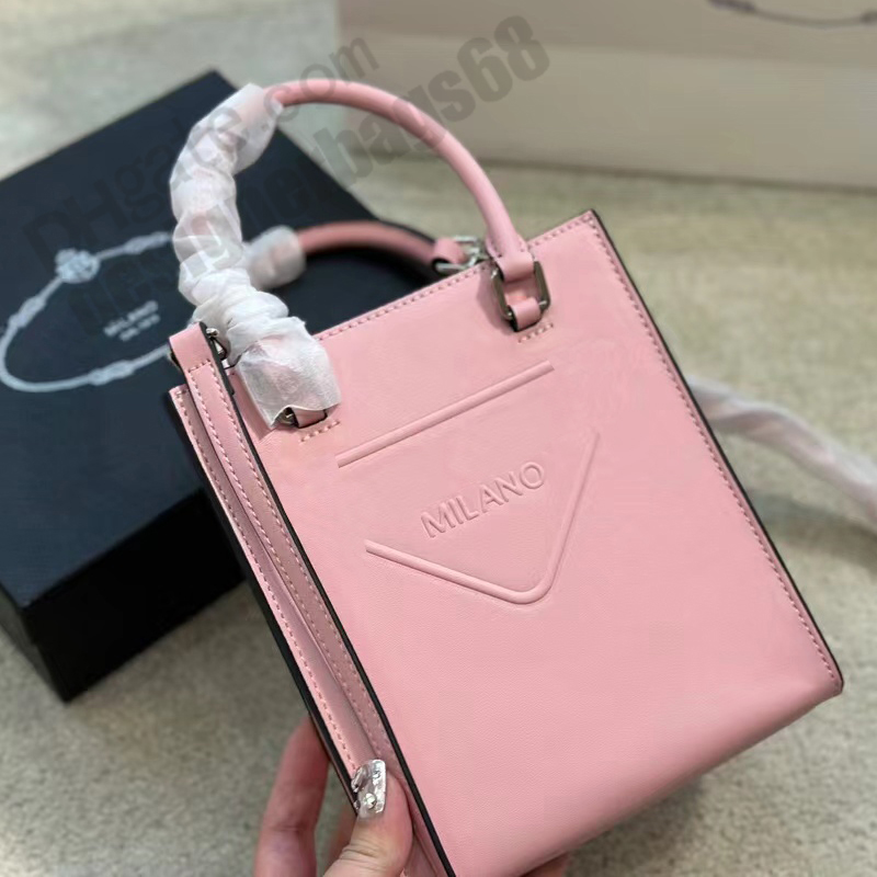 

Luxury Leather The Tote Bag Designer Women Mini Handbags Crossbody Shopping Bag With Strap Totes Bags Handbag P01, Pink
