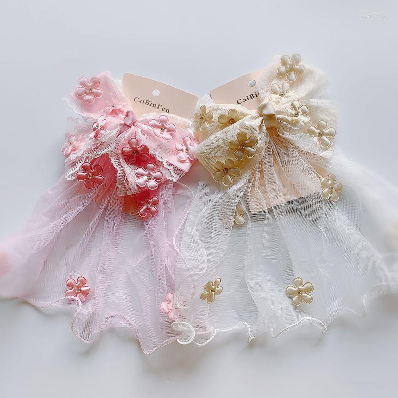 

Headpieces Children's Hair Accessories Flower Girl Top Clip Bow Wedding