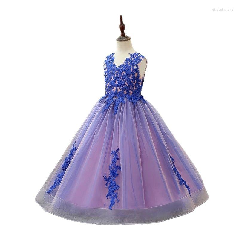 

Girl Dresses Custom Flower Dress For Wedding Children Party Gown Applique Lace Girls First Communion Pageant Gowns, Black