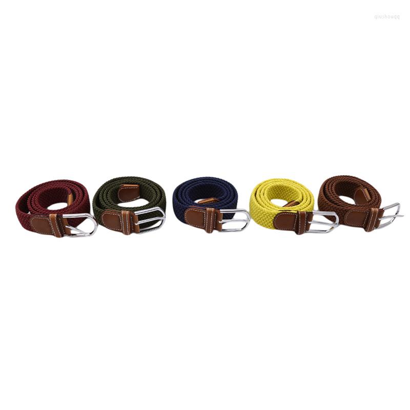 

Belts Mens Casual Stretch Woven Belt Women's Child Elastic For Jeans Knitted Men Modeling Cinturon, Green