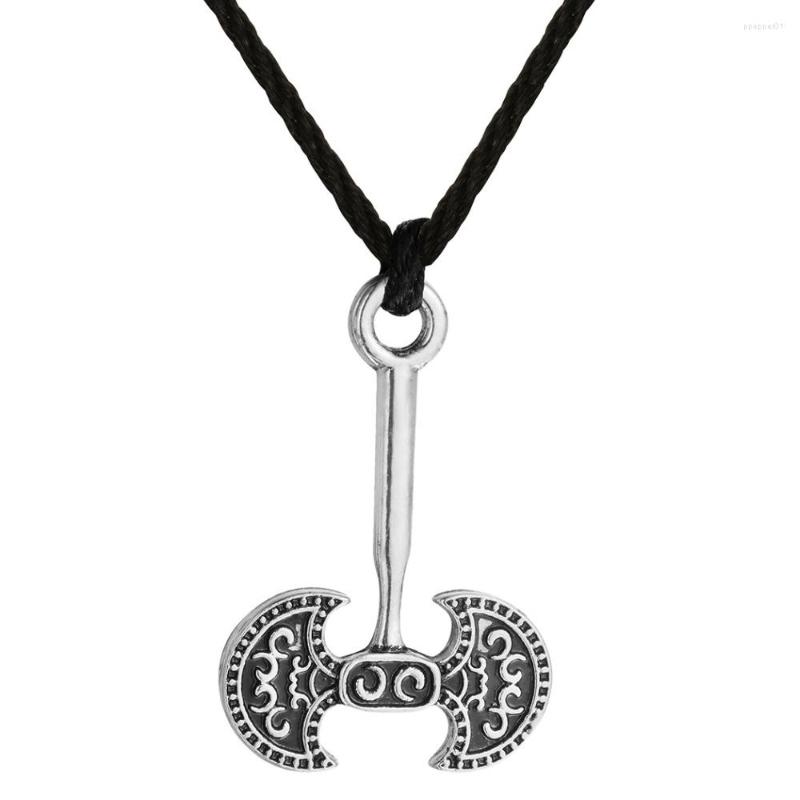 

Pendant Necklaces Nordic Viking Creative Ancient Silver Golden Axe Men's Slavic Necklace