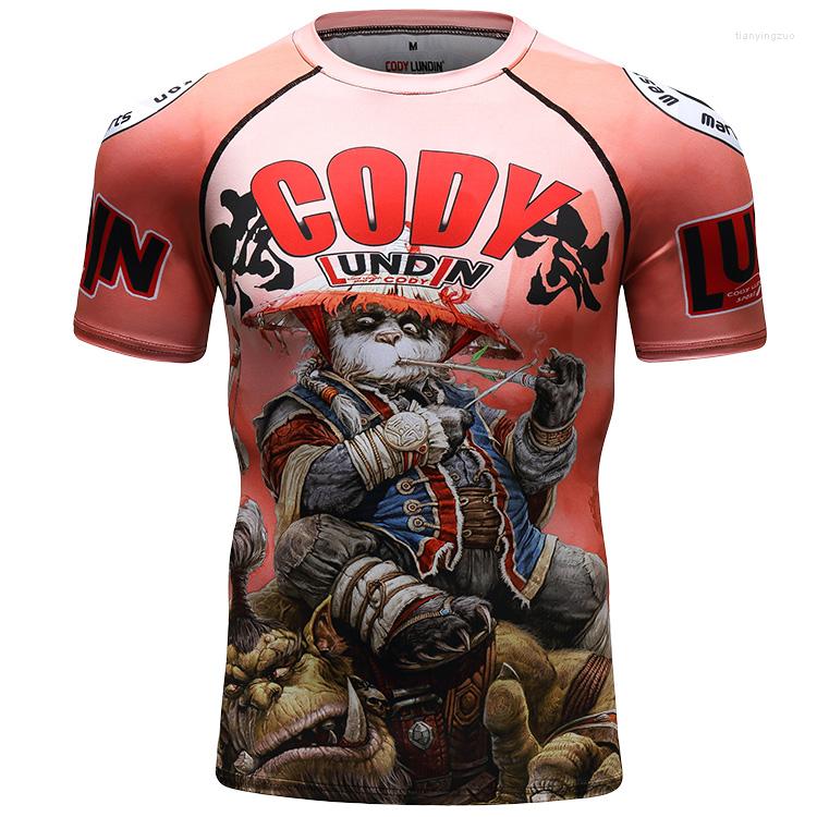 

Men's T Shirts Guangzhou Men's Digital Printed Tshirt Running Tops Round-Neck Gym Rash Guard, Fh002