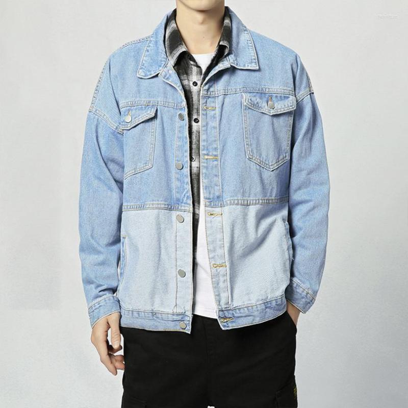 

Men's Hoodies Men's Vintage Denim Jacket Men Spring Patchwork Quilted Waistcoat Male Streetwear Men's Fashion Jeans Dresses Coat, Black