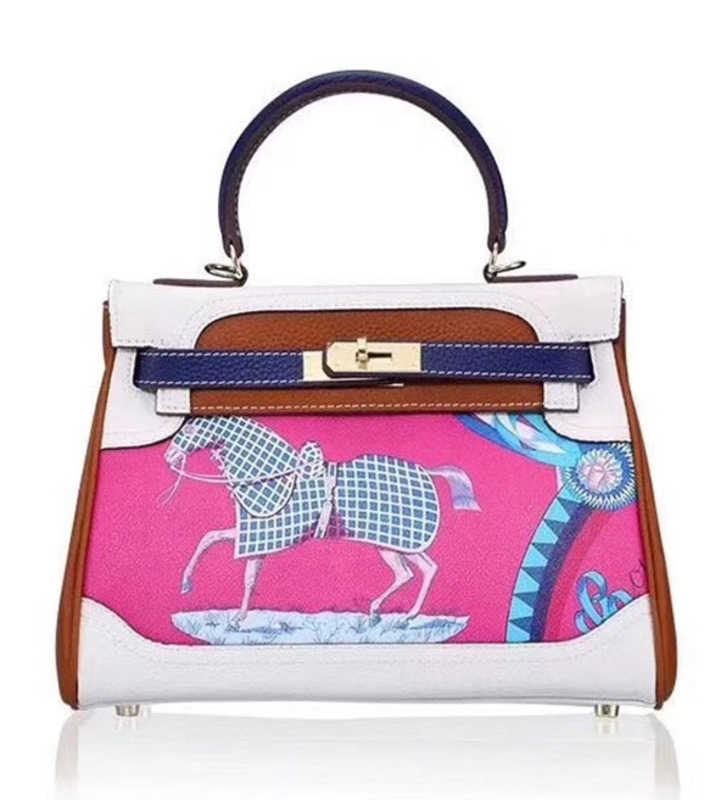 

Handheld Herme Designer Bags New high-grade fashion color printing head layer cow leather women large capacity portable one shoulder slant span, Not for sale do not shoot