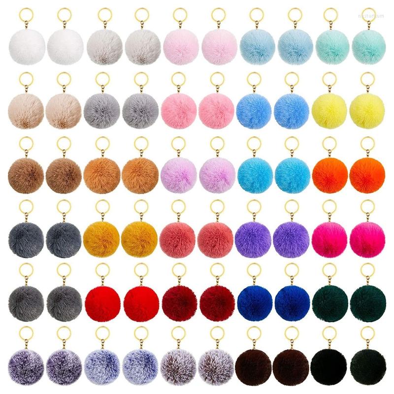 

Keychains Fashion Women Pendant Keyring Pompom For KEY Chain Bag Handbag Purse Charms Gift L21E