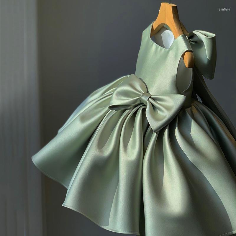 

Girl Dresses Flower Baby Girls Dress Baptism For 1st Year Birthday Lace Trailing Party Wedding Christening Infant Clothing, White