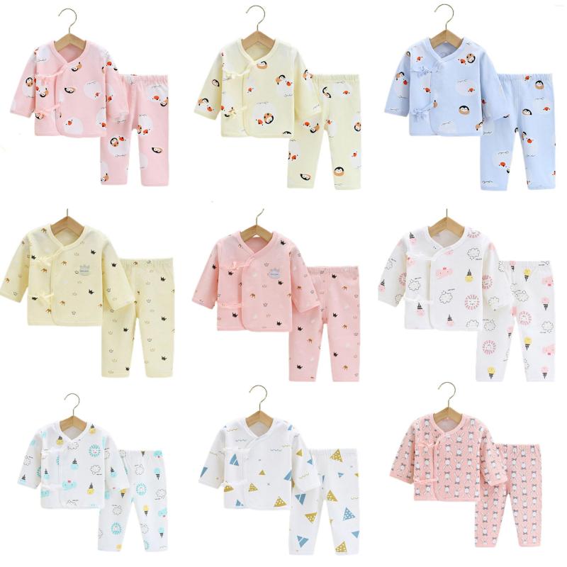 

Clothing Sets Cotton Soft Baby Clothes Set Autumn Born Boys Girls Long Sleeve 2PCS Pajamas Unisex Kids