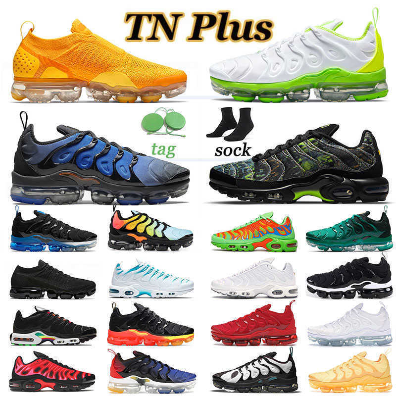 

BIG US SIZE 13 TN PLus Running Shoes for Mens Womens Sports Sneakers Off 2021 MOC FLY KNIT Tennis Ball Triple Black White Fresh Yolk Men, 40-47 with gold symbol 120