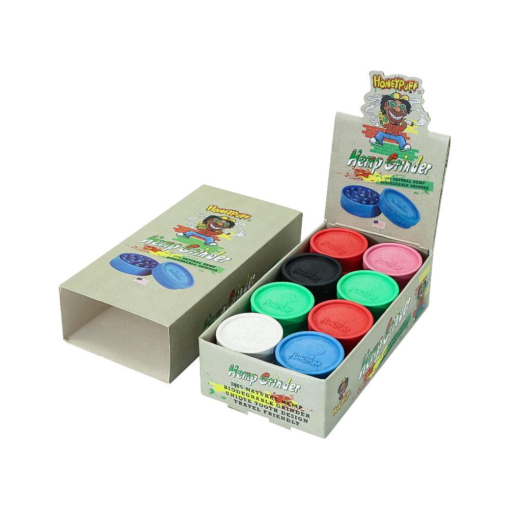 

Smoking Mini Plastic tobacco herb grinder 56X24MM High 2 Layer Multicolor Durable Wholesale Display Packing